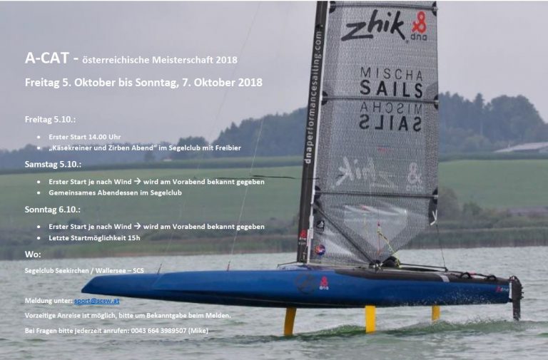 Österreichische Meisterschaft 5. – 7. Oktober 2018 – Wallersee