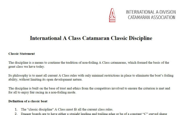 Geänderte Testregeln für A-Cat Classic