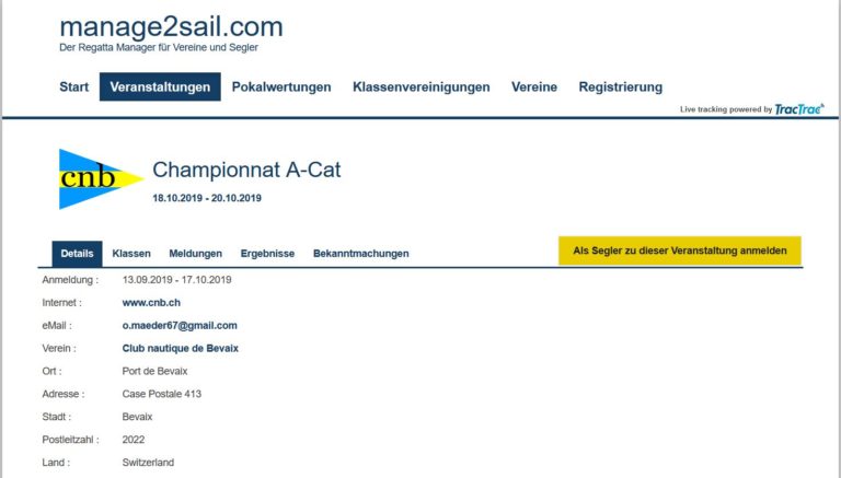 3-Tage-Regatta in Bevaix 18.-20.Oktober