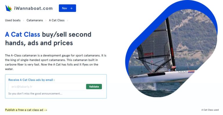 Bootsmarkt auch für A-Cats in Frankreich
